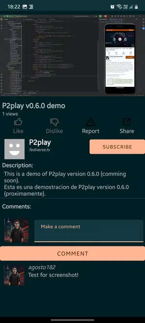 P2Play  Peertube client